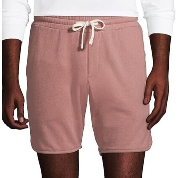 NEW Lands' End Men's S Mauve Quartz French Terry Sweat shorts - Picture 1 of 6